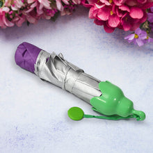Vegetable shaped Folding Umbrella, Plastic Case Creative Fashion Folding Mini Sun Shade Rain Umbrella, Unique Umbrella, Sun & UV Protection, Cute Design (1 Pc) - dailyneed.life