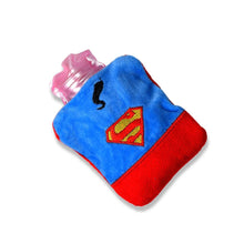 Superman Print Small Hot Water Bag with Cover for Pain Relief - dailyneed.life