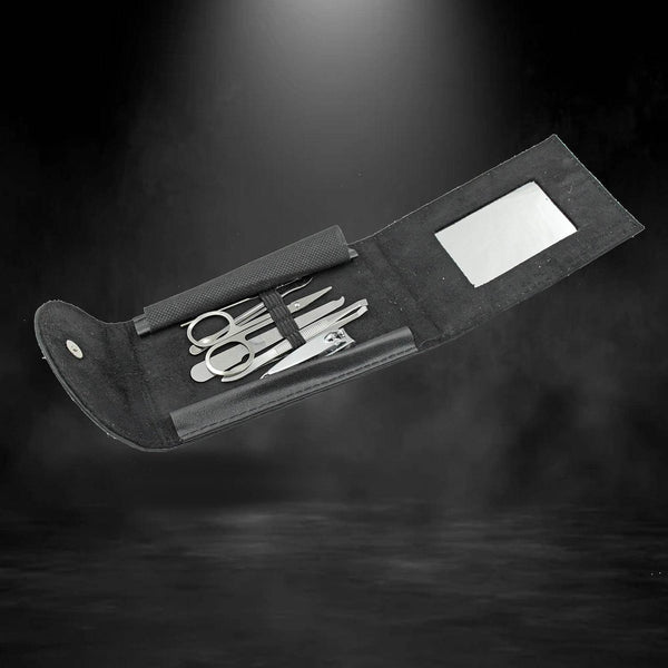 6-in-1 Nail Care Kit: Clippers, Trimmers, Mirror & Travel Case - dailyneed.life