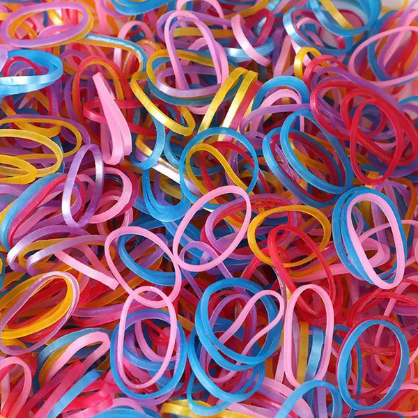Multicolor Rubber Bands (Elastic & Reusable, Office & Home), Hair accessories - dailyneed.life