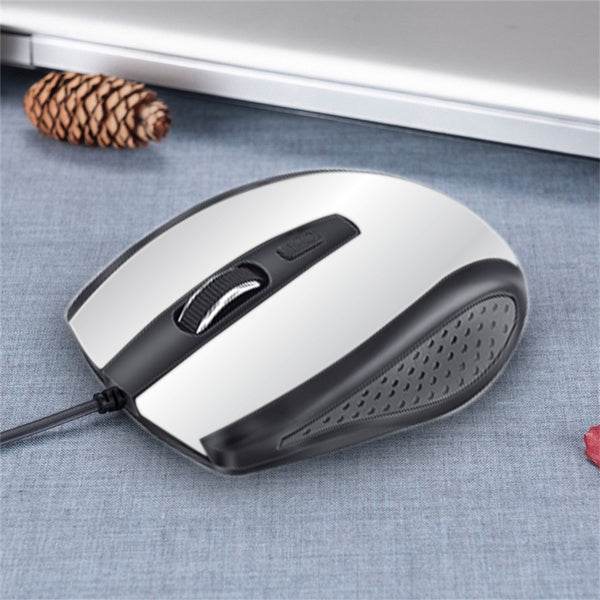 Wired Mouse for Laptop and Desktop Computer PC With Faster Response Time (Silver) - dailyneed.life