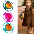 Portable Non Spill Feeding Toddler Gyro Bowl 360 Degree Rotating Dish - dailyneed.life