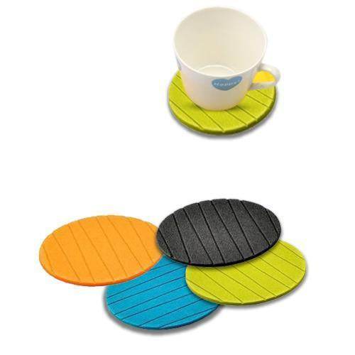 6 pcs Useful Round Shape Plain Silicone Cup Mat Coaster Drinking Tea Coffee Mug Wine Mat for Home - dailyneed.life