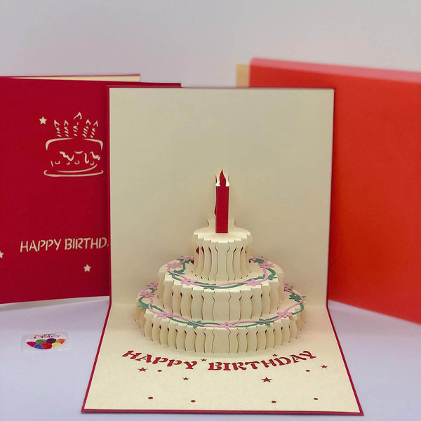 3D Paper Wish Card High Quality Paper Card All Design Card Good Wishing Card (Birthday , Valentine , love , Christmas Card) (1Pc ) - dailyneed.life