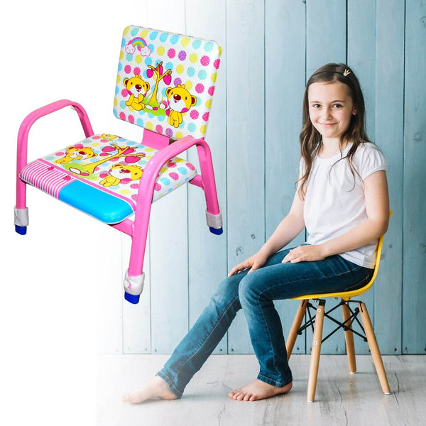 Cartoon Baby Chair Strong Steel Cushion & Comfortable Baby Chair High Quality Chair (1 Pc) - dailyneed.life
