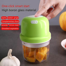 Portable USB Rechargeable Electric Chopper Fruit Vegetable Onion Chopper Garlic Chopper - dailyneed.life
