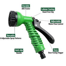 Plastic Garden Hose Nozzle Water Spray Gun Connector Tap Adapter Set - dailyneed.life