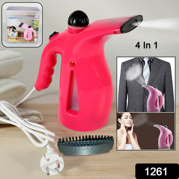 Portable 4 in 1 Handheld Garment Steamer & Facial Steamer Electric Iron Steam Portable Handy Vapor Steamer - dailyneed.life