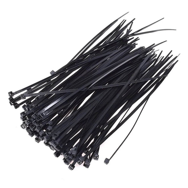 3×100 MM Nylon Self Locking Cable Ties, Heavy Duty Strong Zip Wire Tie. Pack of 100pc - Black - dailyneed.life