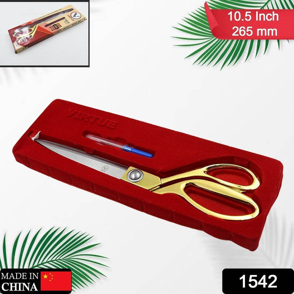 Stainless Steel Tailoring Scissor Sharp Cloth Cutting for Professionals (Golden) - dailyneed.life