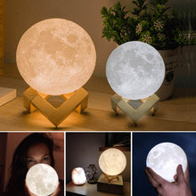 Moon Night Lamp with Plastic Stand Night Lamp for Bedroom (19 x14 Cm / 1 Pc) - dailyneed.life
