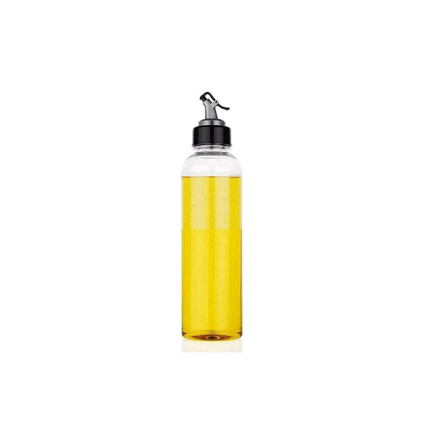 1ltr Plastic Oil Dispenser With Lid - Clear, Drip Free Spout, Controlled Use. - dailyneed.life