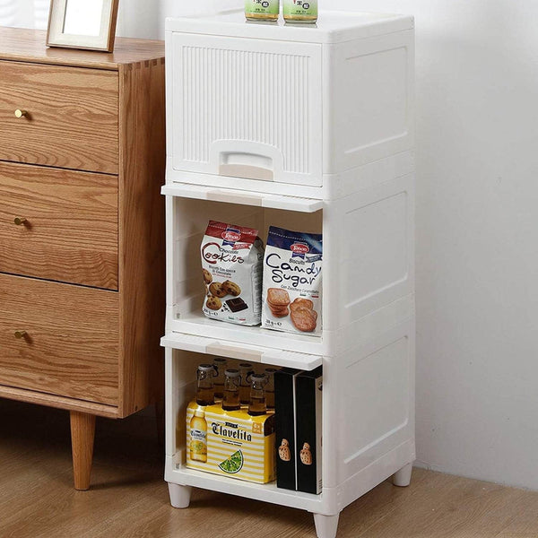 Multipurpose Storage Cabinet, Storage Solutions plastic drawers || Multi Layer Wardrobe Storage Drawers || Foldable Multipurpose Drawer Units For Kitchen, Bathroom, Bedroom, Cloth (3 Layer) - dailyneed.life