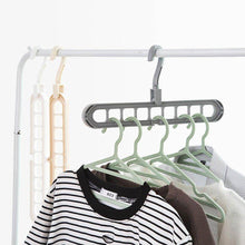 9 Hole Plastic Hanger Hanging hook Indoor Wardrobe Clothes Organization Storage Balcony Windowsill Suit Racks - dailyneed.life