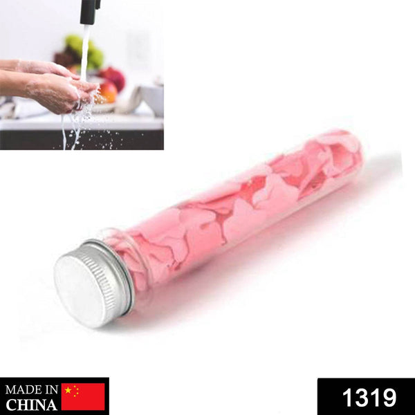 Portable Hand Washing Bath Flower Shape Paper Soap Strips In Test Tube Bottle - dailyneed.life