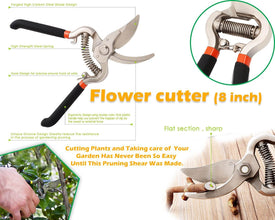 Garden Shears Pruners Scissor, flower cutter (8 inch) - dailyneed.life