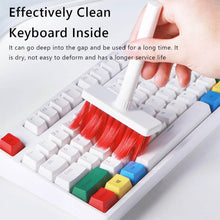 5in1 Multi-Function Soft Dust Clean Bush for Computer Cleaning, with Corner Gap Duster Keycap Puller Remover for Gamer Pc (White) - dailyneed.life