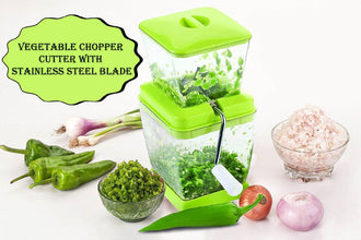 Plastic Vegetable Chopper Cutter with Stainless Steel Blade - dailyneed.life