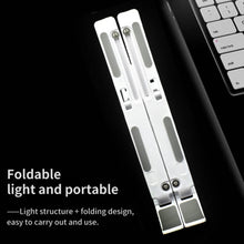Adjustable Ergonomic Foldable Portable, Holder Riser Tablet Stand Plastic (Use In 14 inch Laptop) - dailyneed.life