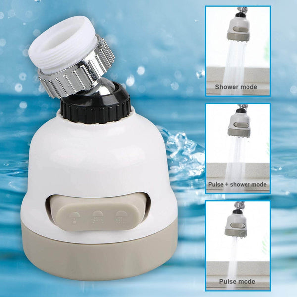 Rotatable Splash Proof 3 Modes Water Saving Nozzle Filter Faucet Sprayer - dailyneed.life