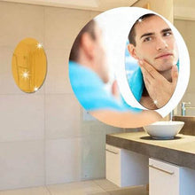 SMALL OVAL FRAME LESS MIRROR WALL STICKER FOR DRESSING - dailyneed.life
