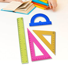 4-Piece Geometry Set, Triangle Ruler Protractor Straight Ruler - dailyneed.life