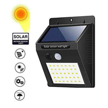 Solar Security LED Night Light for Home Outdoor / Garden Wall (Black) (30-LED Lights) - dailyneed.life