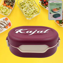 Customize Pink Lunch Box for Kids and adults, Stainless Steel Lunch Box with 3 Compartments With spoon slot. - dailyneed.life