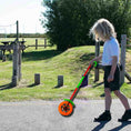 Plastic Single Wheel Push Run toy with handle and two lights on wheel. push toy for Kids. - dailyneed.life