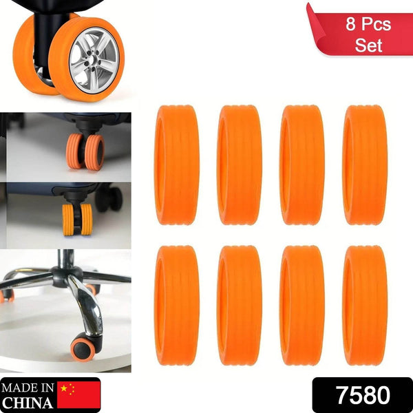 Silicone Luggage Wheel Covers – Noise Reduction & Protection (8 Pcs) - dailyneed.life