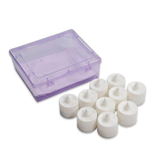 Festival Decorative - LED Yellow Tealight Candles (White, 10 Pcs) With Container, Diwali - dailyneed.life