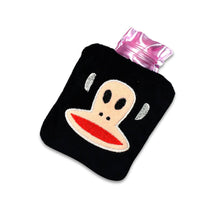 Black Small Hot Water Bag with Cover for Pain Relief - dailyneed.life