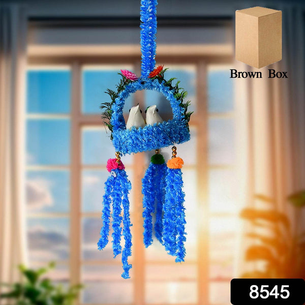 Home Decoration Bird Nest Decor Lovely Beautiful Artificial Birds Jute Nest Hanging for Balcony and Garden Decoration |Home Decor Wall Hanging Decorative Showpiece (1 Pc / Mix Color) - dailyneed.life