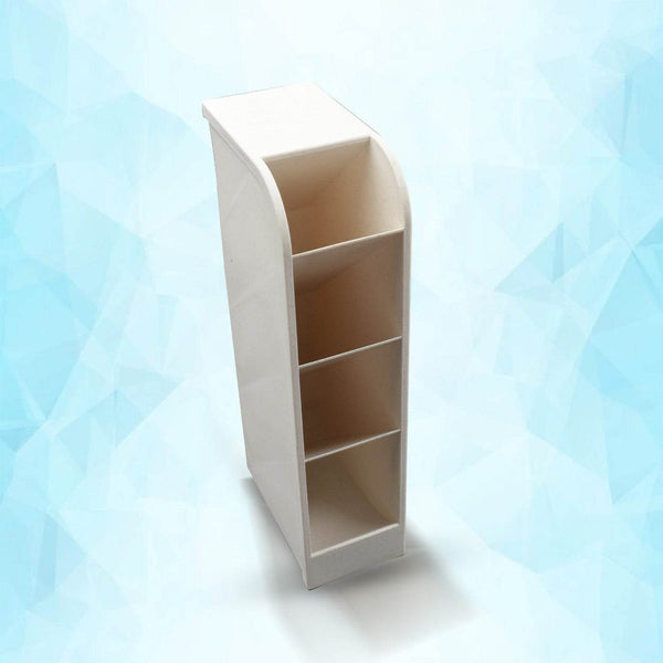 Plastic 4 Compartment Office Desktop Storage Box, Pen Pencil Stand/Holder Stationary Organizer, Plastic Desktop Stationary Organizer For School - dailyneed.life