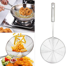 Large Oil Strainer To Get Perfect Fried Food Stuffs Easily Without Any Problem And Damage. - dailyneed.life