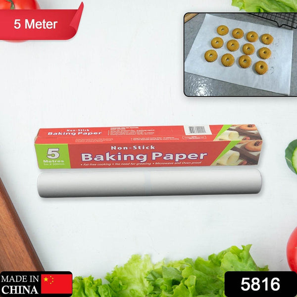 Non-Stick Parchment Paper: Easy Cleanup for Baking, Grilling & More (Microwave & Oven Safe / 5 MTR) - dailyneed.life