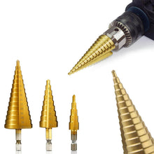 3X Large HSS Steel Step Cone Drill Titanium Bit Set Hole Cutter (4-32, 4-20, 4-12mm) - dailyneed.life