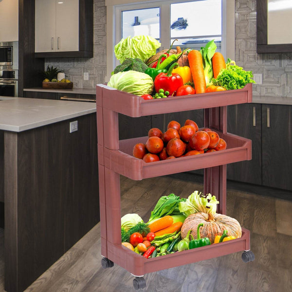 Plastic Serving Trolley Kitchen bar cart for bar, Living Room - dailyneed.life