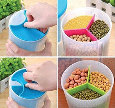 3 in 1 Transparent Air Tight Storage Dispenser Container - dailyneed.life