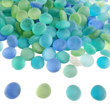 Glass Gem Stone, Flat Round Marbles Pebbles for Vase Fillers, Attractive pebbles for Aquarium Fish Tank. - dailyneed.life