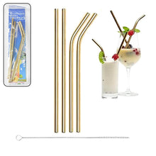 Reusable Stainless Steel Straw with cleaning Brush (5 Pcs Set) - dailyneed.life