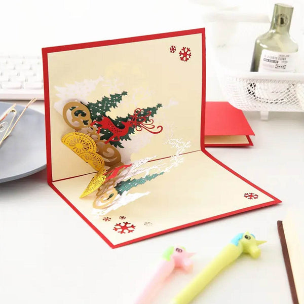 3D -Up Greeting Card (1 Pc): Birthday, Love, Christmas - dailyneed.life