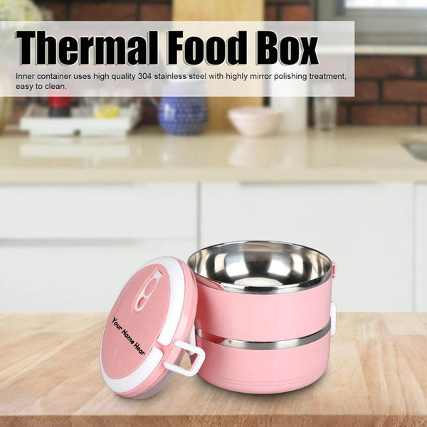 Customized Multi Layer Stainless Steel Hot Lunch Box (2 Layer) - dailyneed.life