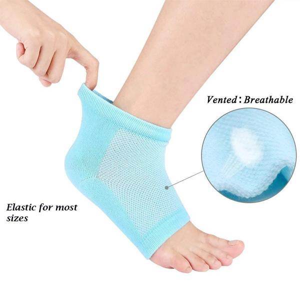 Heel Pain Relief Silicone Gel Heel Socks (Multicolor) - dailyneed.life