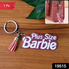 Text Keychain with Glitter Finish and Tassel Charm (1 Pc) - dailyneed.life
