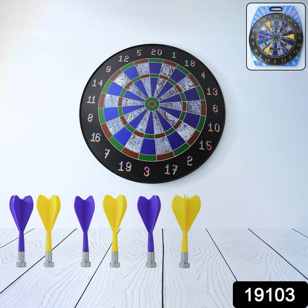 Magnetic Dart Board Game Set with 6 Soft-Tip Darts - dailyneed.life