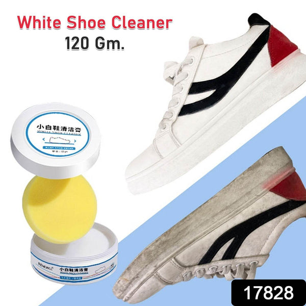 Stain Remover Cleansing Cream for Shoe Polish Sneaker Cleaning Kit Shoe Eraser Stain Remover White Rubber Sole Shoe Cleaner White Shoe Cleaning Cream Stain Remover (120 Gm Approx) - dailyneed.life
