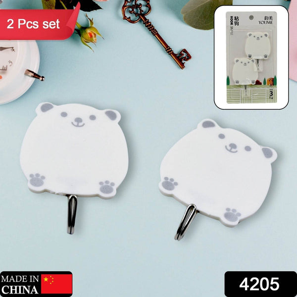 Multipurpose Strong Hook Self-Adhesive hooks for wall Heavy Plastic Hook, Sticky Hook Household For Home , Decorative Hooks, Bathroom & All Type Wall Use Hook , Suitable for Bathroom, Kitchen, Office (2 Pc Set) - dailyneed.life