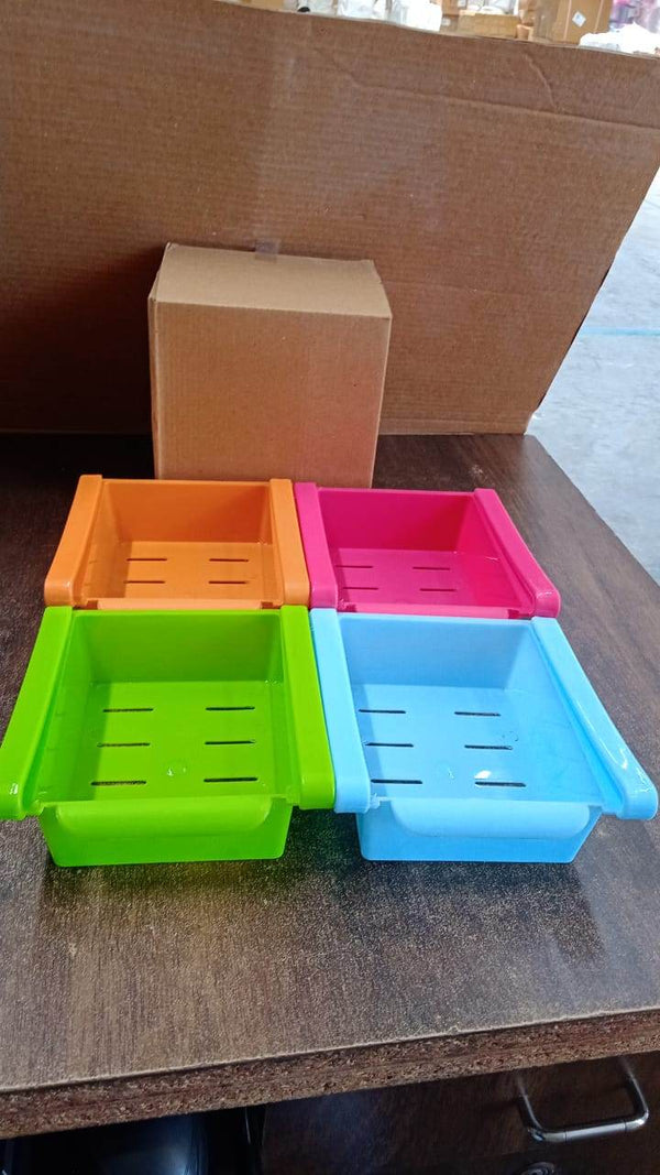 Adjustable Refrigerator Storage Organizer Drawers (4 Pc) - dailyneed.life