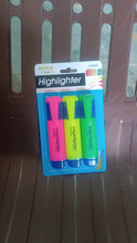 Highlighter Pen, Assorted Colours Water Based Broad Tip Writing Marker (3 Pcs Set) - dailyneed.life